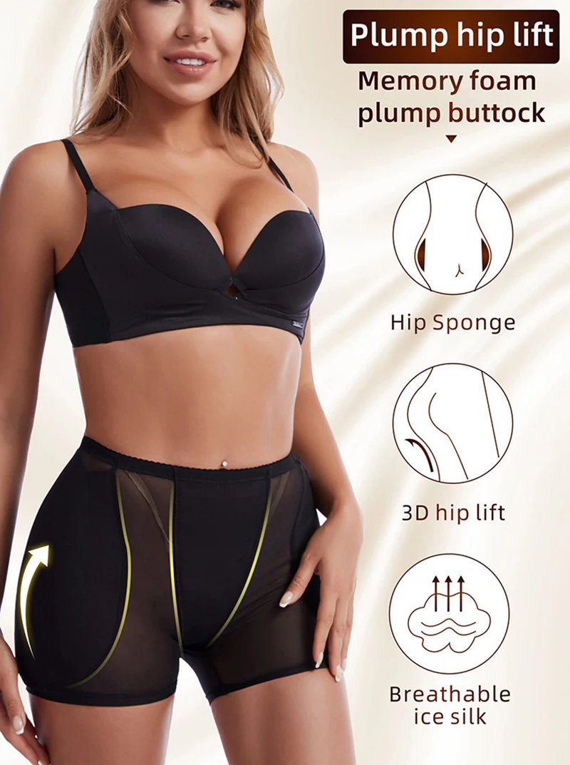 Upgraded Hip Enhancer Panties with Extra Large Pads Butt Lifting