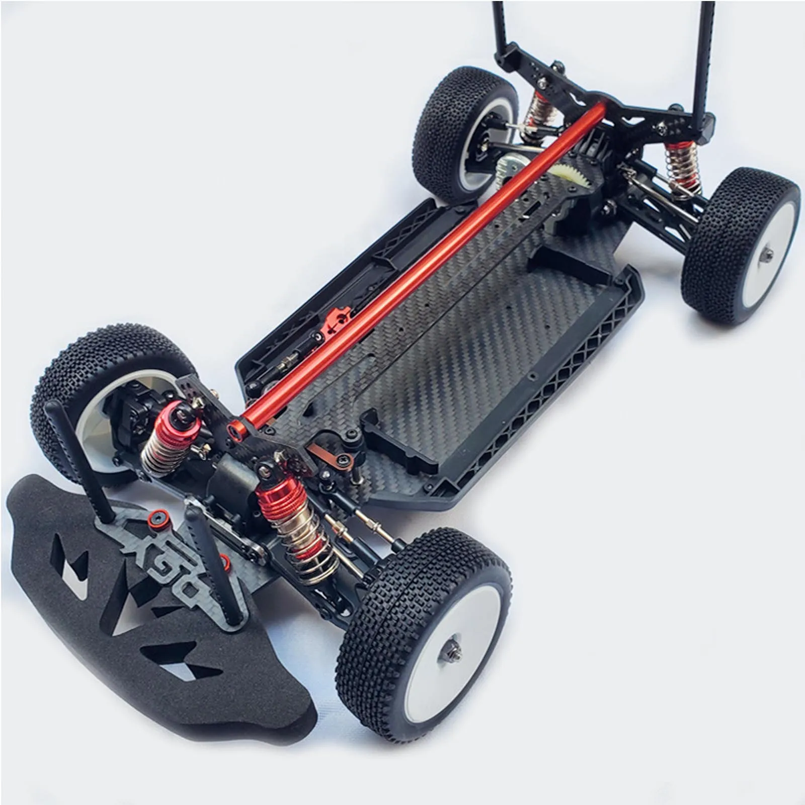 Upgraded Metal Carbon Fiber Chassis Frame Kit for 1/10 Racing Off-Road ...