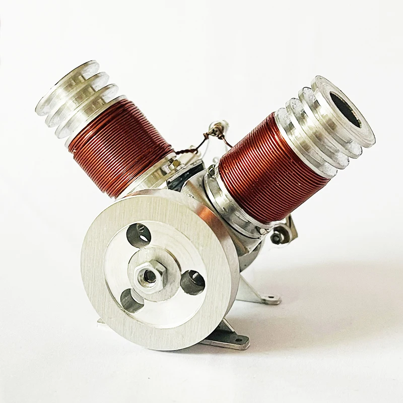 磁気ピストンエンジン,ミニV2,小型シリンダー,優れた磁気