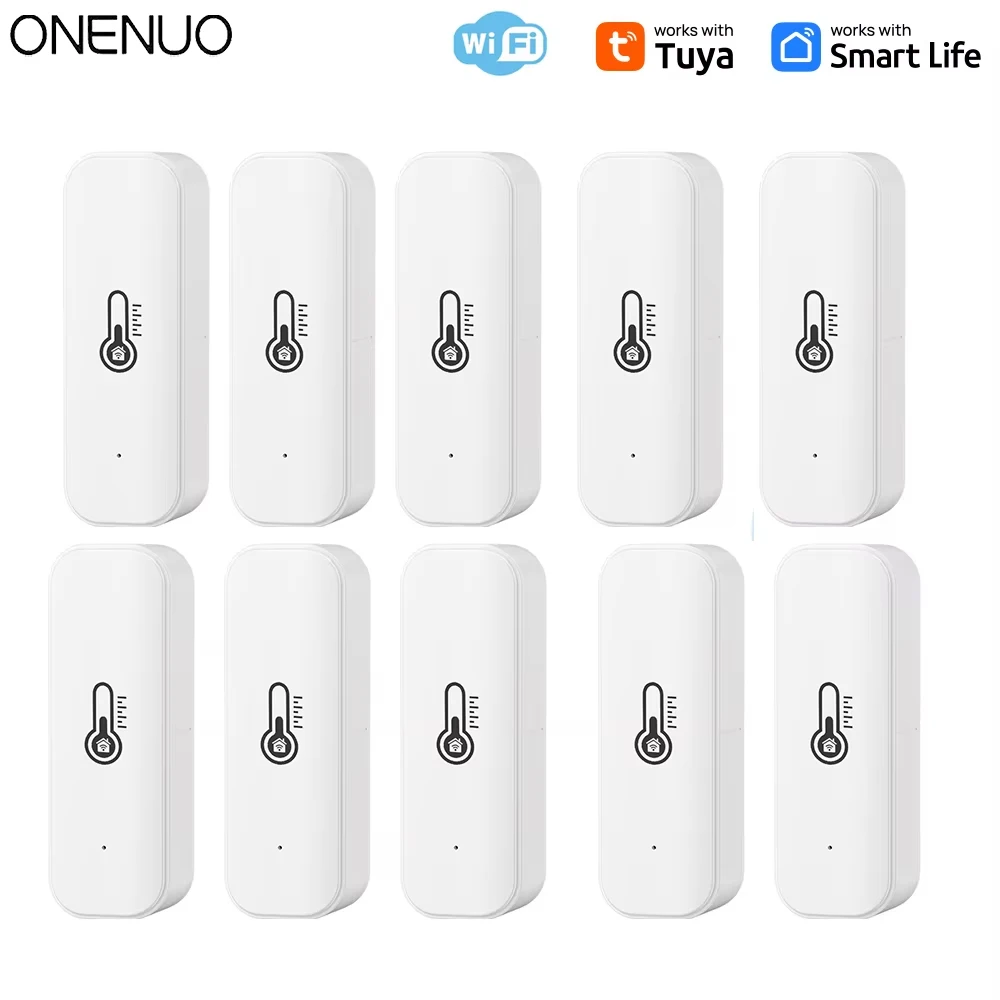 Tuya – capteur de température et d'humidité WiFi, moniteur à distance intelligent pour maison intelligente, fonctionne avec Alexa Google Assistant