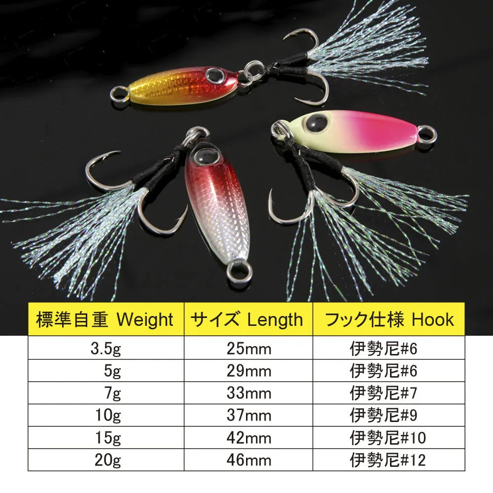 Goture 12pcs/set Micro Jig Fishing Lure Spinnerbait Spoon Metal Jig for  Trout Perch 3.2g