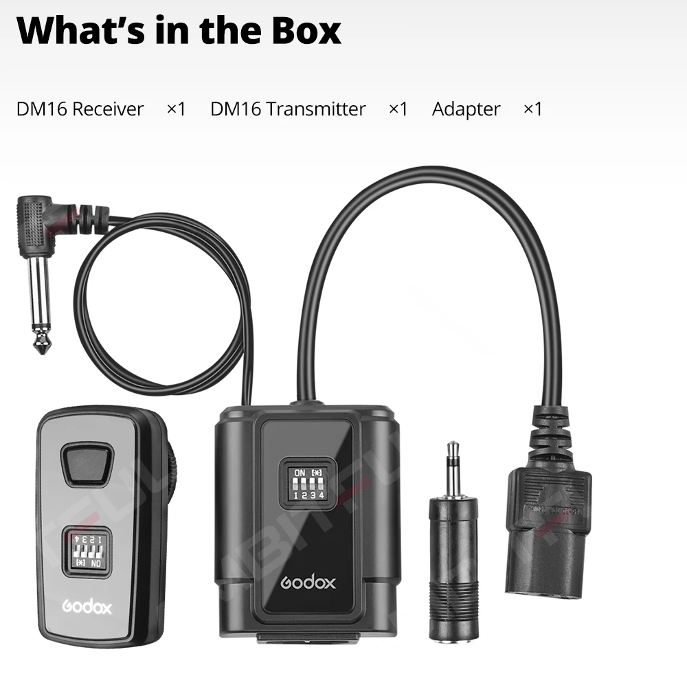Flash Trigger Godox DM-16 Channel Wireless Radio for Canon Nikon Olympus Pentax Cameras