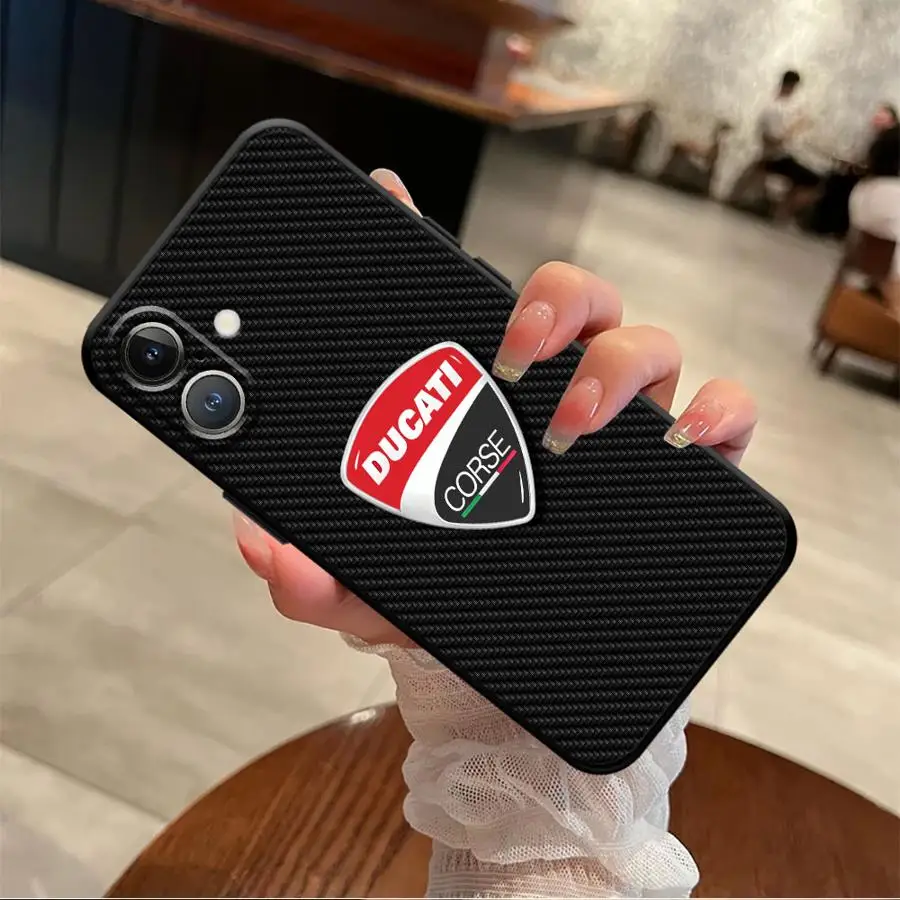 Racing D-Ducatie Motorcycle Soft Back Phone Case