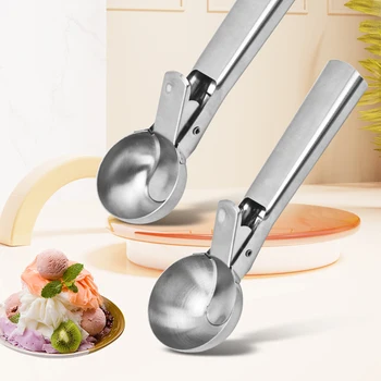 Stainless Steel Dual-Purpose Ice Cream & Fruit Scoop 1