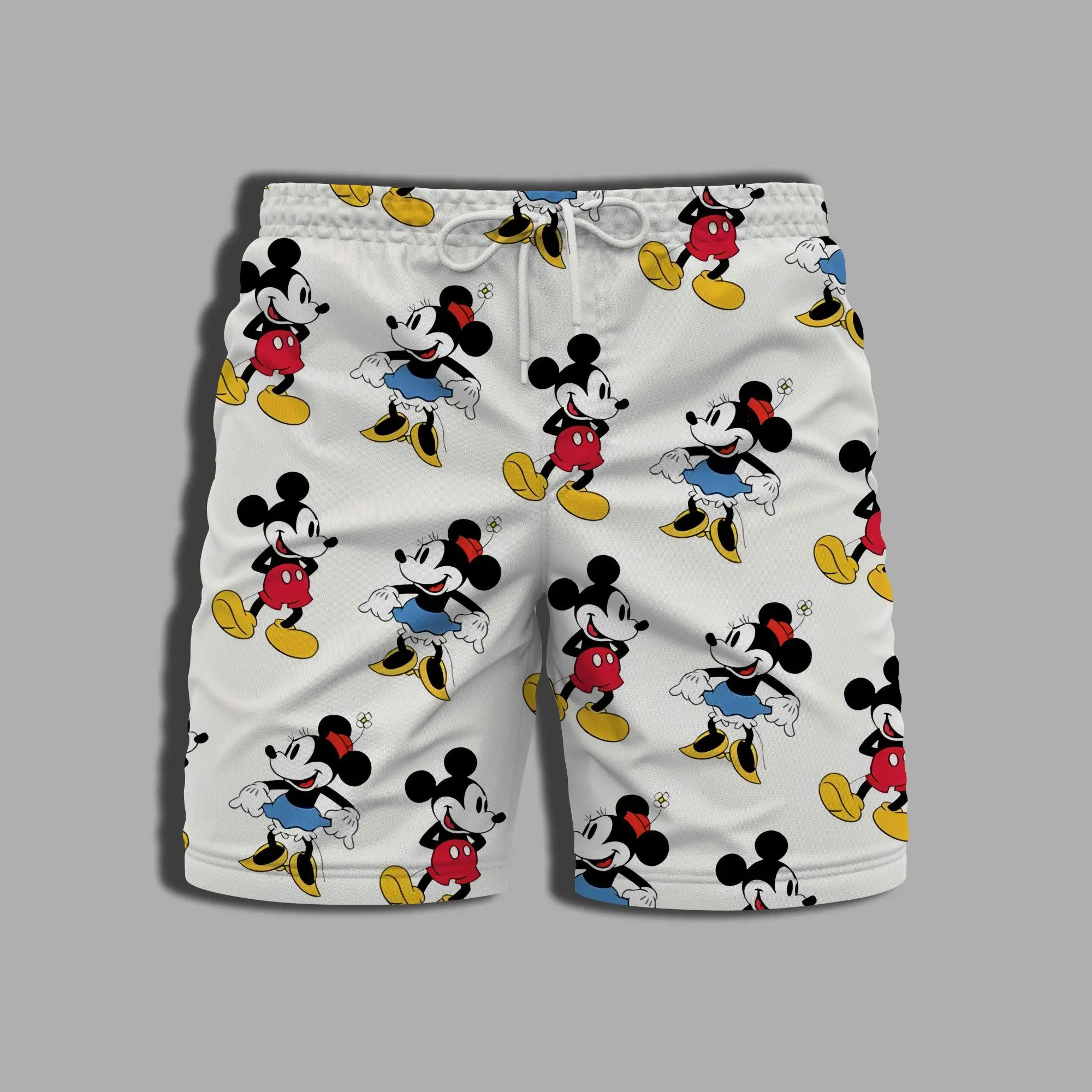 Swim Shorts Men Whole Swimsuit Summer Beach Bathing Suit Man Printing Mickey Men's Clothing Gym Minnie Mouse Pants Disney Male 2