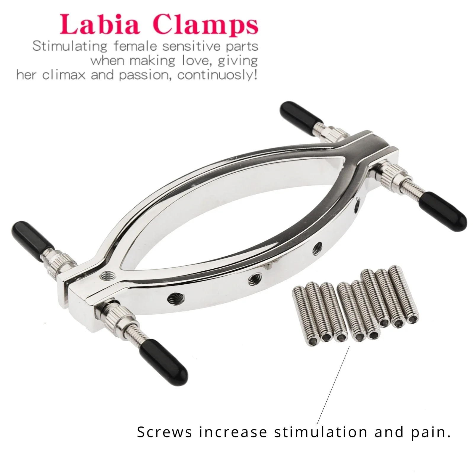 Stianless Steel Pussy Clamp Spikes Labial Clamp Vaginal Expander Speculum Clitoris G-spot Flirt Fetish Bdsm Sex Toy Women