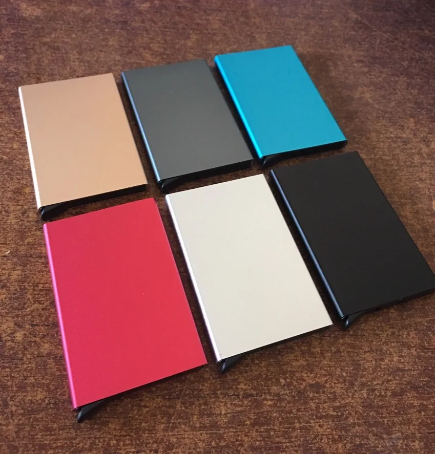 

Aluminum Credit Card, Bank Card Money Clip Aluminum Anti-magnetic Business Card Case Automatic Card Case