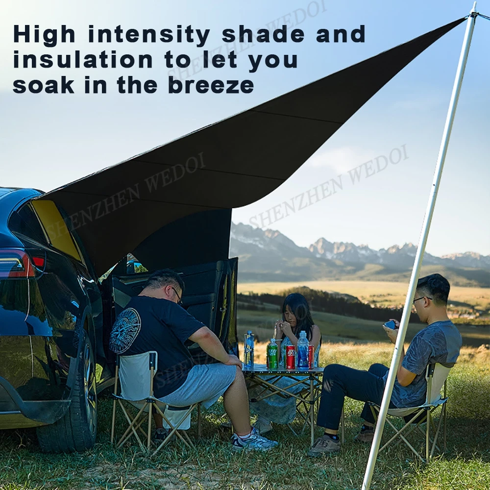 Camping Accessories Outdoor For Tesla Model Y Car Side Awning Tent Side Awning Pull Out Tent For Car Custom