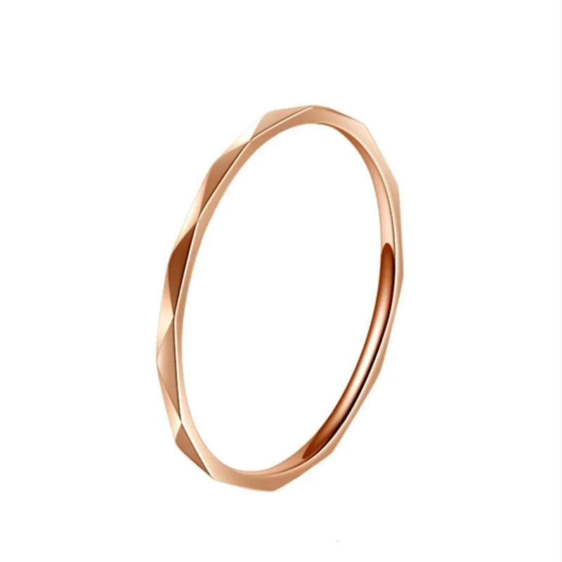 Stackable Rings Fashion Ring Stainless Steel Rings Finger Rings Metal Rings 1mm Thin for Women Size 3-10