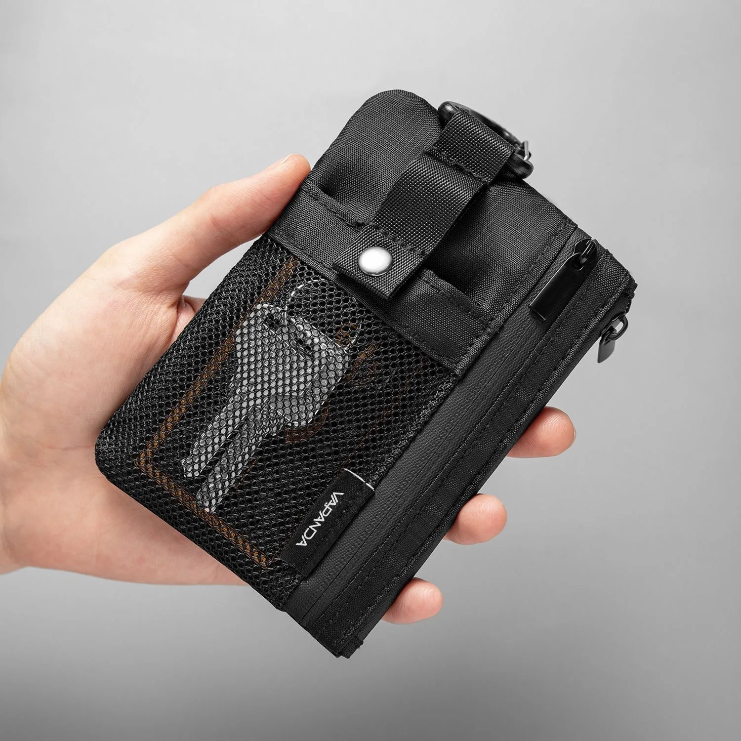 RFID Blocking Tactical Wallet with Lanyard – Durable EDC Pouch for Outdoor and Camping Essentials