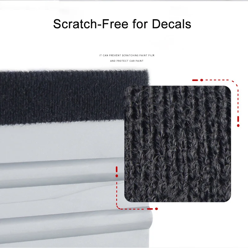 2Pcs Car Vinyl Wrap Felt Squeegee with Replaceable Felts Film Stickers Decals Wallpaper Applicator Scraper Window Tinting Tool 2