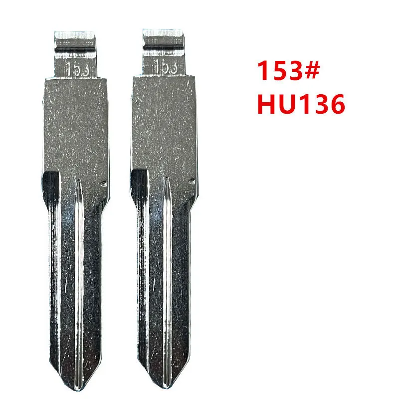 

10pcs 153# HU136 Metal Uncut Blank Flip Car Remote Key Blade for Renault Megan Dacia Clio Duster for Keydiy KD Xhorse VVDI JMD