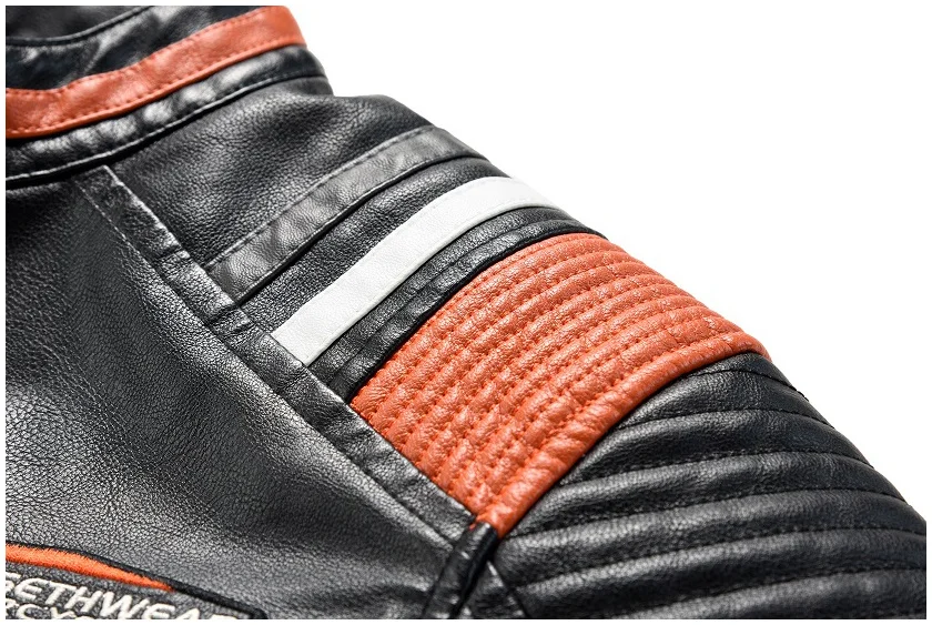 Texwood men's casual and sports wear store, summer beach clothes, men's leather fashion, jewelry, sunglasses Men 2022 Autumn New Brand Casual Motor Biker Distressed Leather Jacket Coat Men Winter Outwear Vintage Faux Leather Jacket Men