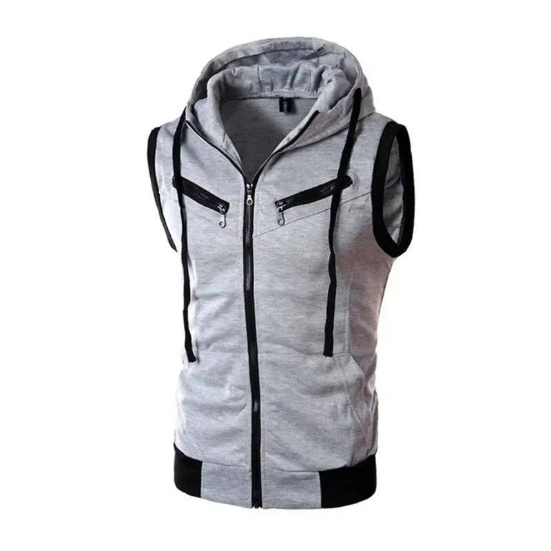 Spring Sweater Vest Men's No Sleeve Retro Casual Knitted Pullover Men Wild Slim Knitting Sweaters Mens Clothes