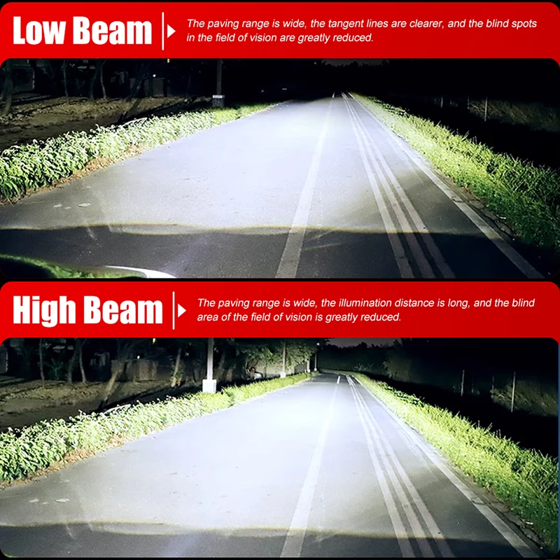 LED 헤드라이트 전구 EMC Canbus 팬리스 무선 자동차 LED 램프, 4575 CSP 칩, 6500K 화이트 플러그 앤 플레이, 12V 24V, 2X H1, 16 개
