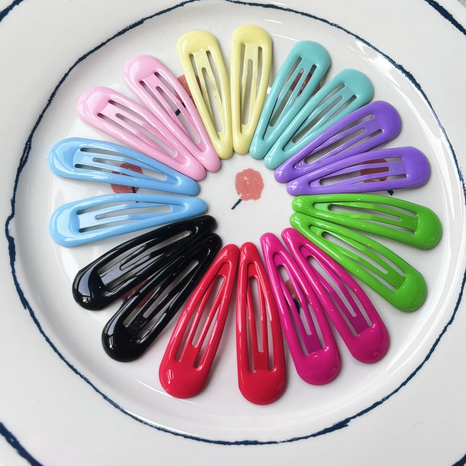 Hair Accessories 10/30Pcs/Set Women Girls Colorful Waterdrop Shape Hairpin Hair Clips Barrettes Slid Clip
