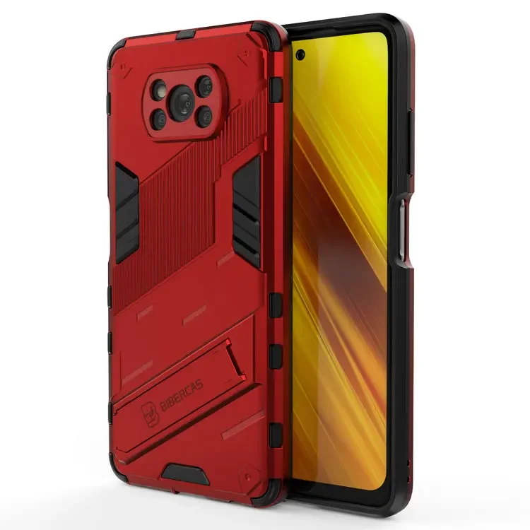Poco Series Shockproof 360° Bumper Case with Punk Back Panel