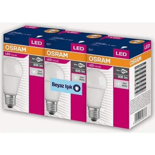 Osram Led Value 3 Pcs Bulb White Light 8.5 W 60Watt | Лампы и освещение