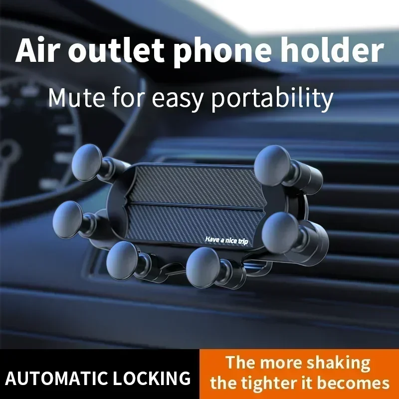 Universal Hands-Free Auto-Locking Car Vent Phone Holder