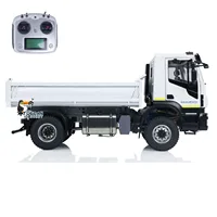 1/14 RC Hydraulic Metal DumpTruck 4x4 Remote Control Tipper Dumper Car Model Painted Assembled RC Toy with Light Sound Set 2