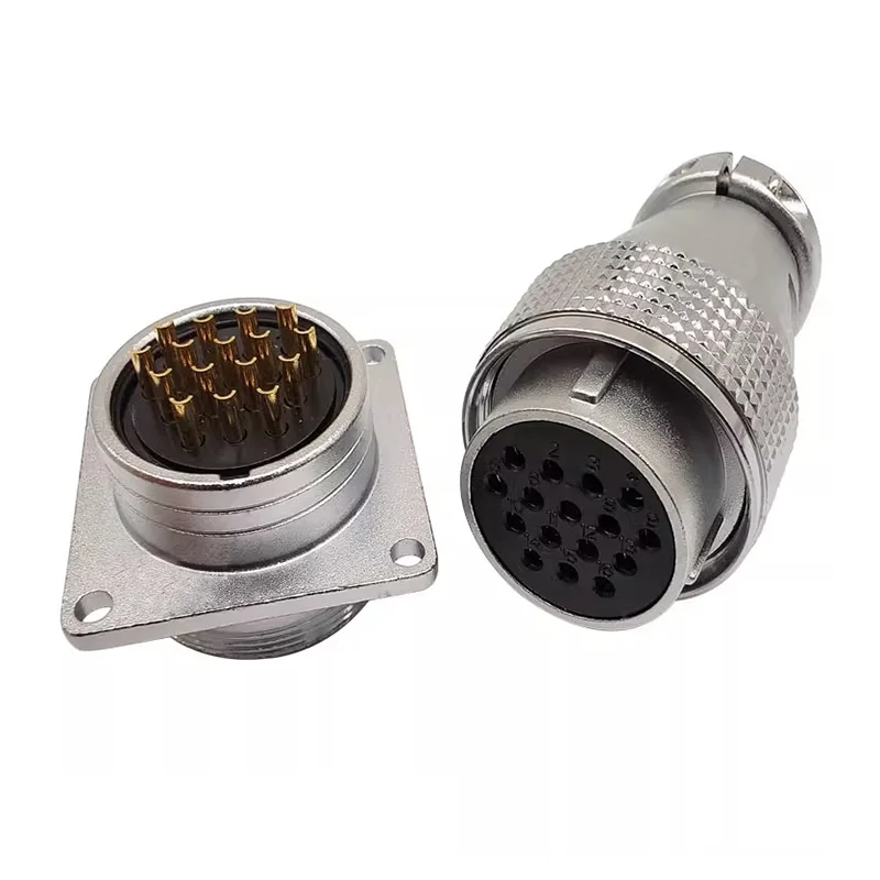 PLS28 Aviation Connector 2/3/4/5/7/8/10/12/16/17/20/24/26 Pin Male Female Plug Connector WS28 TP28 Opening Diameter 28mm 5