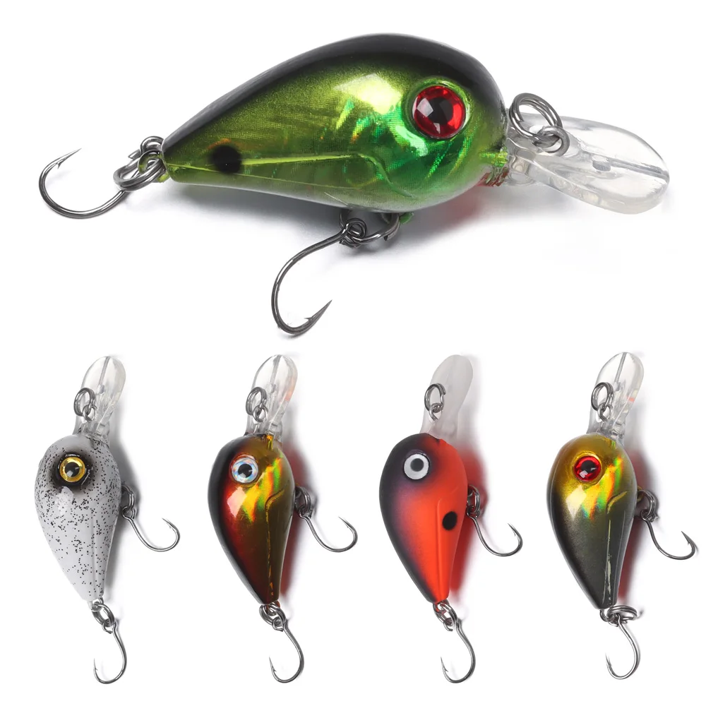 

1Pc ABS Mini Micro Floating Fishing Lure Artificial Lure Hard Fishing Lure Bass Perch Float Wobbler Lure Bait Fishing Accessory