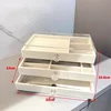 Gemstone Display Case with 3 Drawers Velvet Jewelry Tray Acrylic Earring Necklace Storage Box Stackable Jewelry Organizer 6