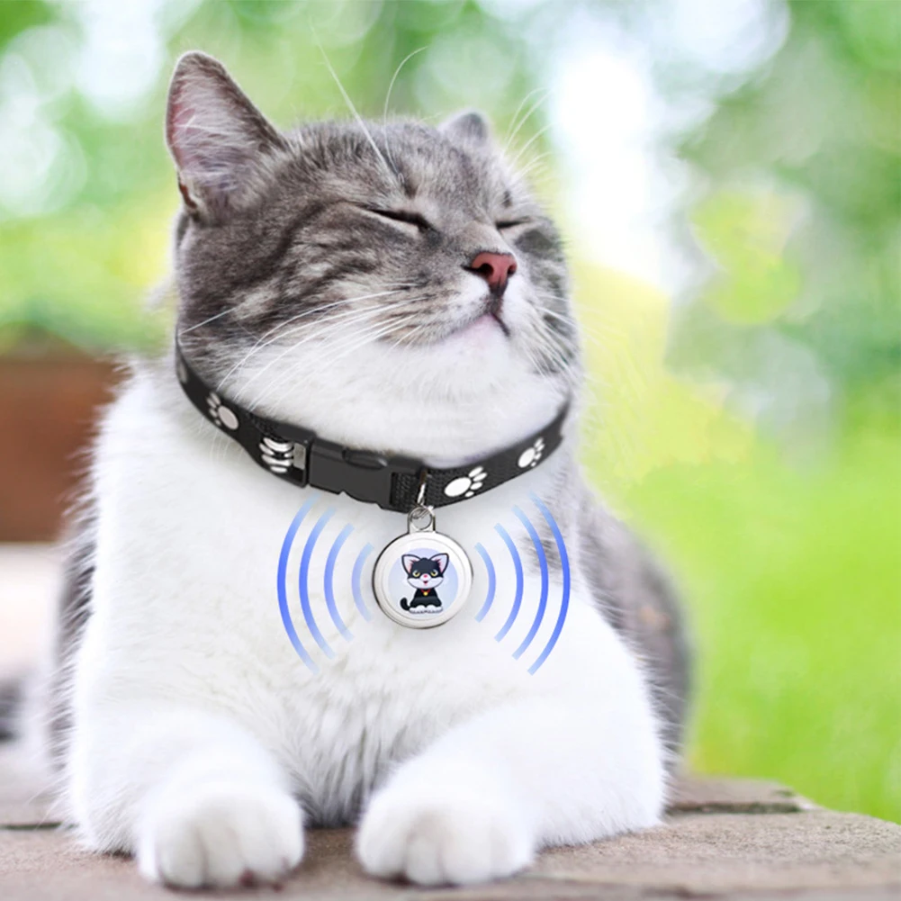 Smart Locator Bluetooth-compatible Real-time Tracking Dog Cat Collar Find Device for Dogs Cats Kids Pets Keychain Wallet Luggage
