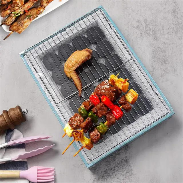 Ráncos Lábak Sütőtálca Könnyen Megtisztítható Lemez Tálca Erős Csapágy Kapacitású Rács Lekerekített Sarkok Tervezés Bbq Grill Háló - Image 6