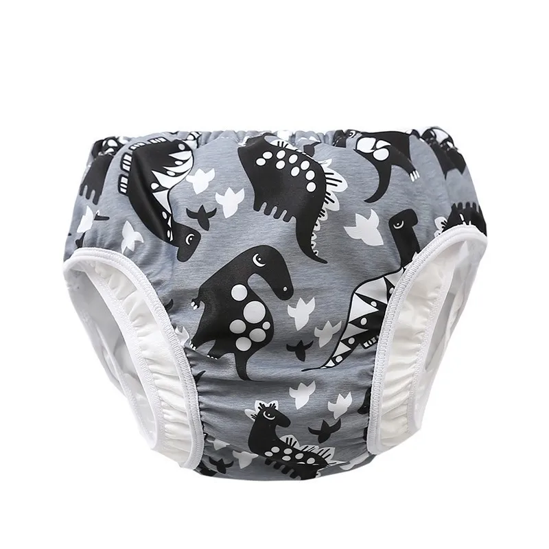 Infant Children Leak proof Swimming Nappies Newborn Baby High Waist Swimming Trunks Baby Boys Girls Cartoon Printed Swim Diapers