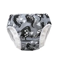 Infant Children Leak proof Swimming Nappies Newborn Baby High Waist Swimming Trunks Baby Boys Girls Cartoon Printed Swim Diapers 6
