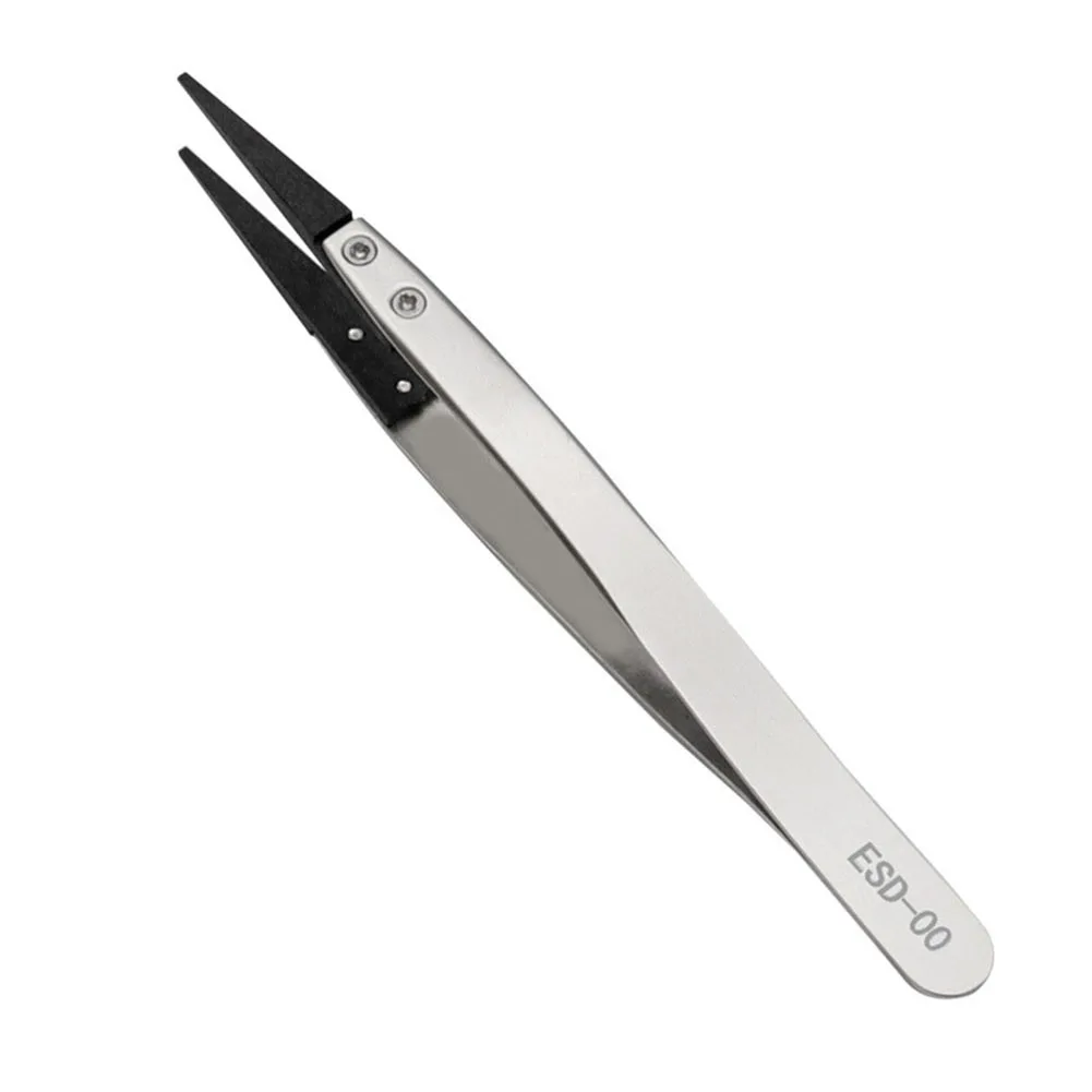 

High Quality Practical Brand New Industrial Tweezers Anti-static Tweezers Curved Straight Detachable Replaceable