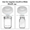 Mason Jar Vacuum Sealer,Vacuum Sealing Kits for Regular-Mouth and Wide-Mouth Mason Jars, Canning Sealer with Vacuum Pump 2