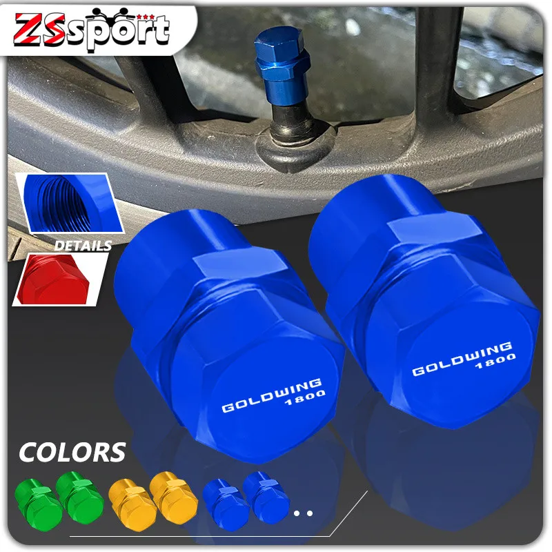 

For HONDA Goldwing1800 GL1800 Motorcycle Accessories CNC Aluminum Wheel Tire Valve Caps Airtight Covers goldwing gl 1800