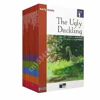 검은 고양이 조기 읽기 1-5 등급 독서 버전, 5-8 세 아동용 영어 책, 29 권