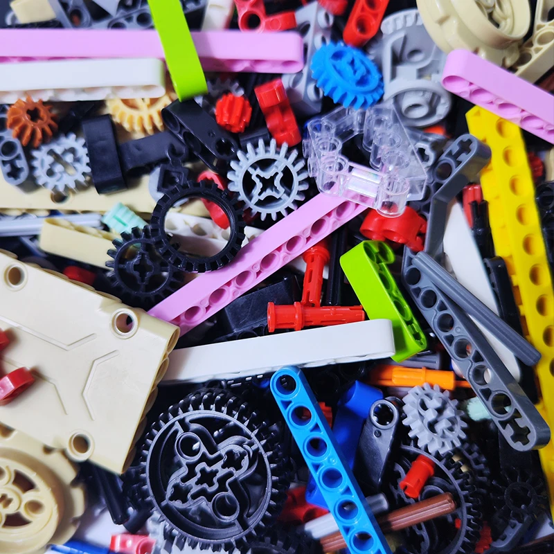 1Kg Assemble Technical Blocks Parts Accessories Connector Studded