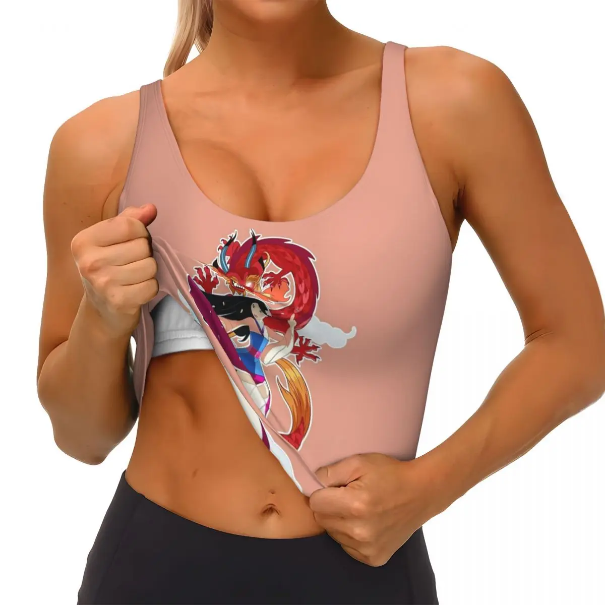 Mulan Classics Movies Workout Crop Tank Tops Women's Running Sports Bras