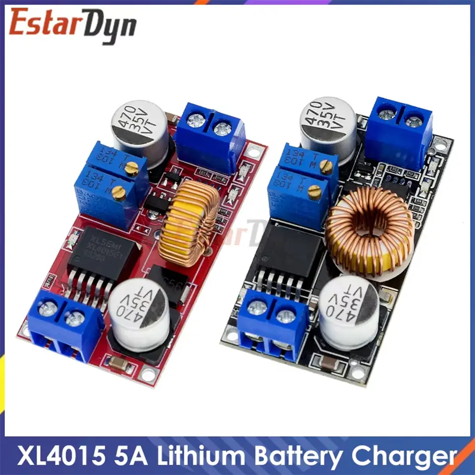 XL4015E1 5A CC/CV Buck Converter 4-38V to 1.25-36V with Display for Lithium Charger, LED Driver, DIY Power Supply image 1