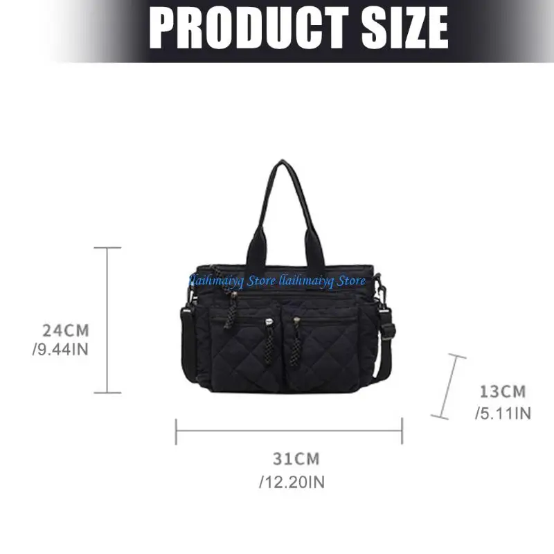573B Puffer Toted Bag for Women Girls Crossbody Bag Quilted Top Handle Handbags Purses 6