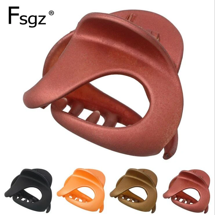 Crab for Hair Good Quality Solid Plastic Hair Claw Clips for Women Ponyntail Holders Snail Shape Hair Clamps for Taking Bathing 10 pcs pop advertising folder plastic display stands price label clips merchandise tag sign holder holders retail