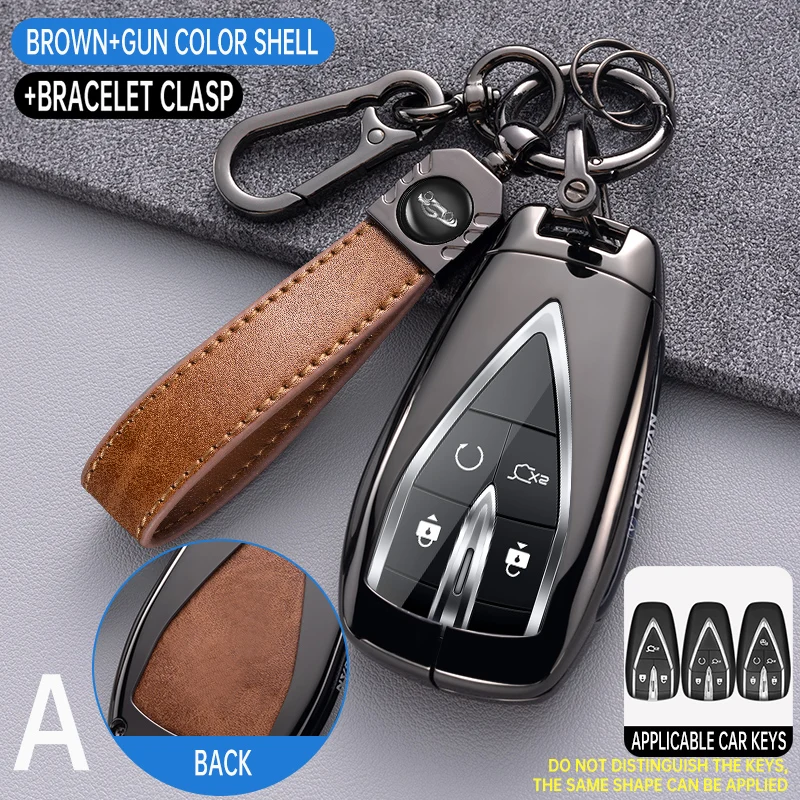 Key Case Key Case Cover Car Key Shell Remote Control Case Cover Car Key Case Cover Shell for Changan UNIT UNIK CS35PLUS CS55 PLUS CS75 PLUS Oshan X7 X5 Car Accessories