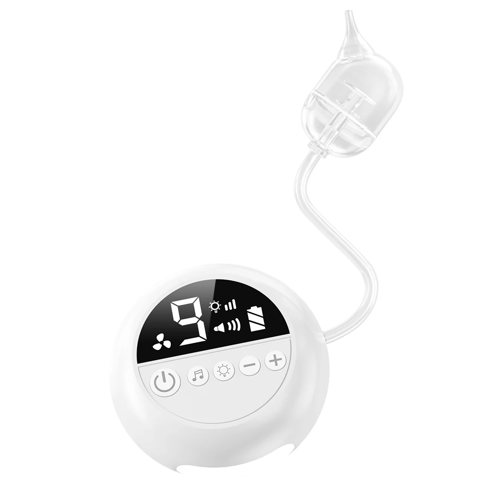 Baby Nasal Aspirator Electric Nose Cleaner Built-In Music Night Light Rechargeable Nose Booger Sucker for Babies