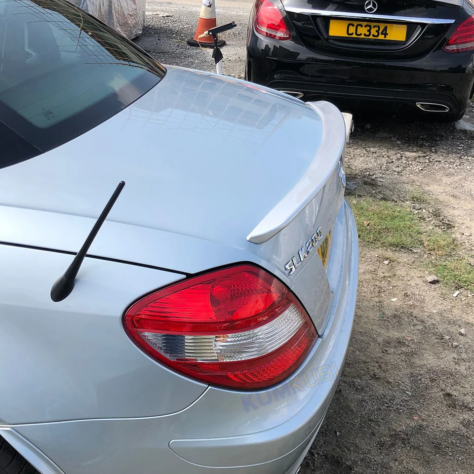 Rear Trunk Spoiler Wing Kit For Mercedes Benz SLK R171 S 2005-2010 Gloss Black