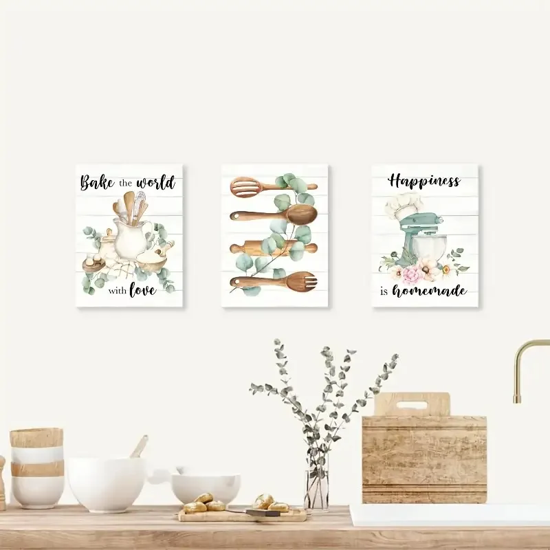 Farmhouse Kitchen Canvas Set 6