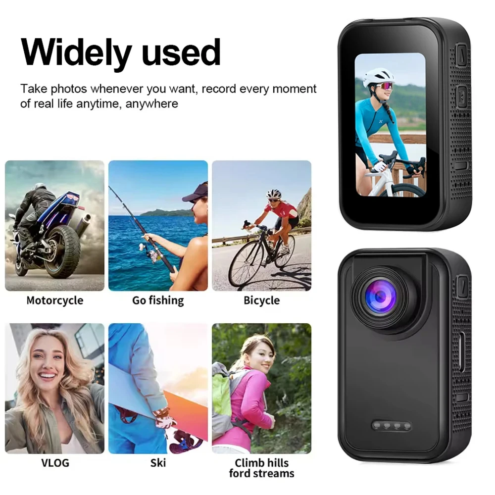 Action caméra ultra compacte portable pour moto et vélo vlogging_voghion.com