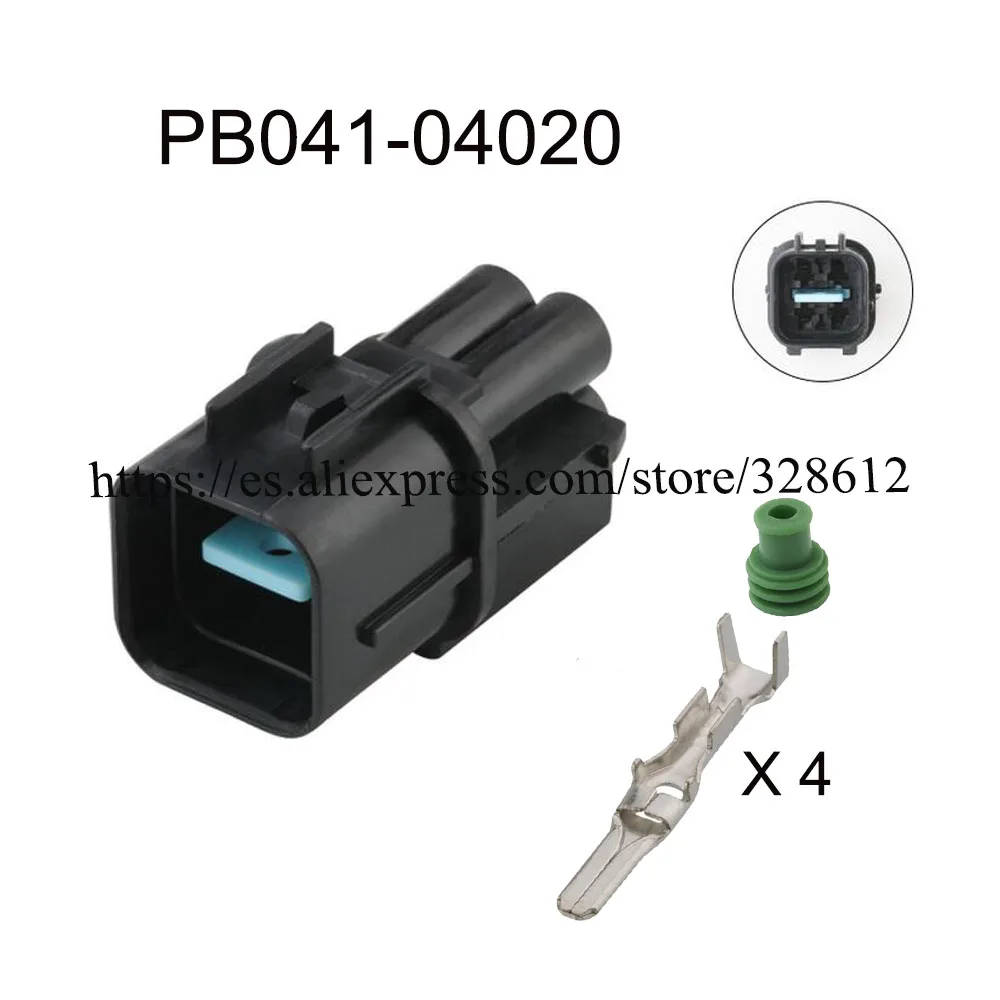 

100SET PB041-04020 car wire female male cable 4 pin connector automotive waterproof Plug socket Includes terminals seal