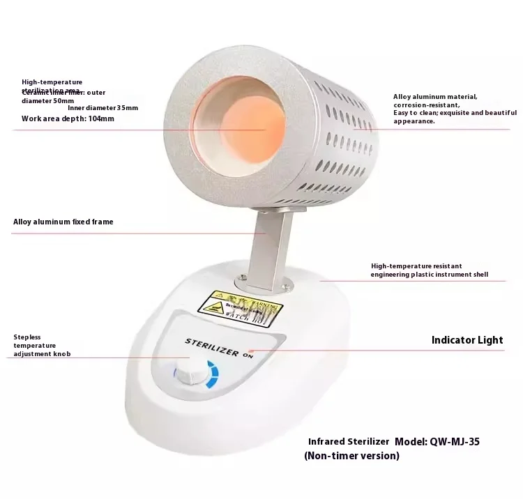 QW-MJ-15 Infrared Inoculation Loop Sterilizer Portable Flame Free Bacti Cinerato