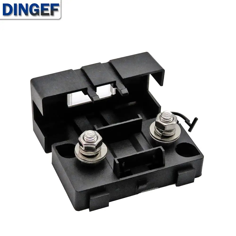 Trumpet Fork Plug Fuse 1Set 2PCS ANS 32V 40A 50A 60A 70A 80A 100A 125A 150A 200A Bolt Fixed Insurance ANS-8 Safety Plate Base