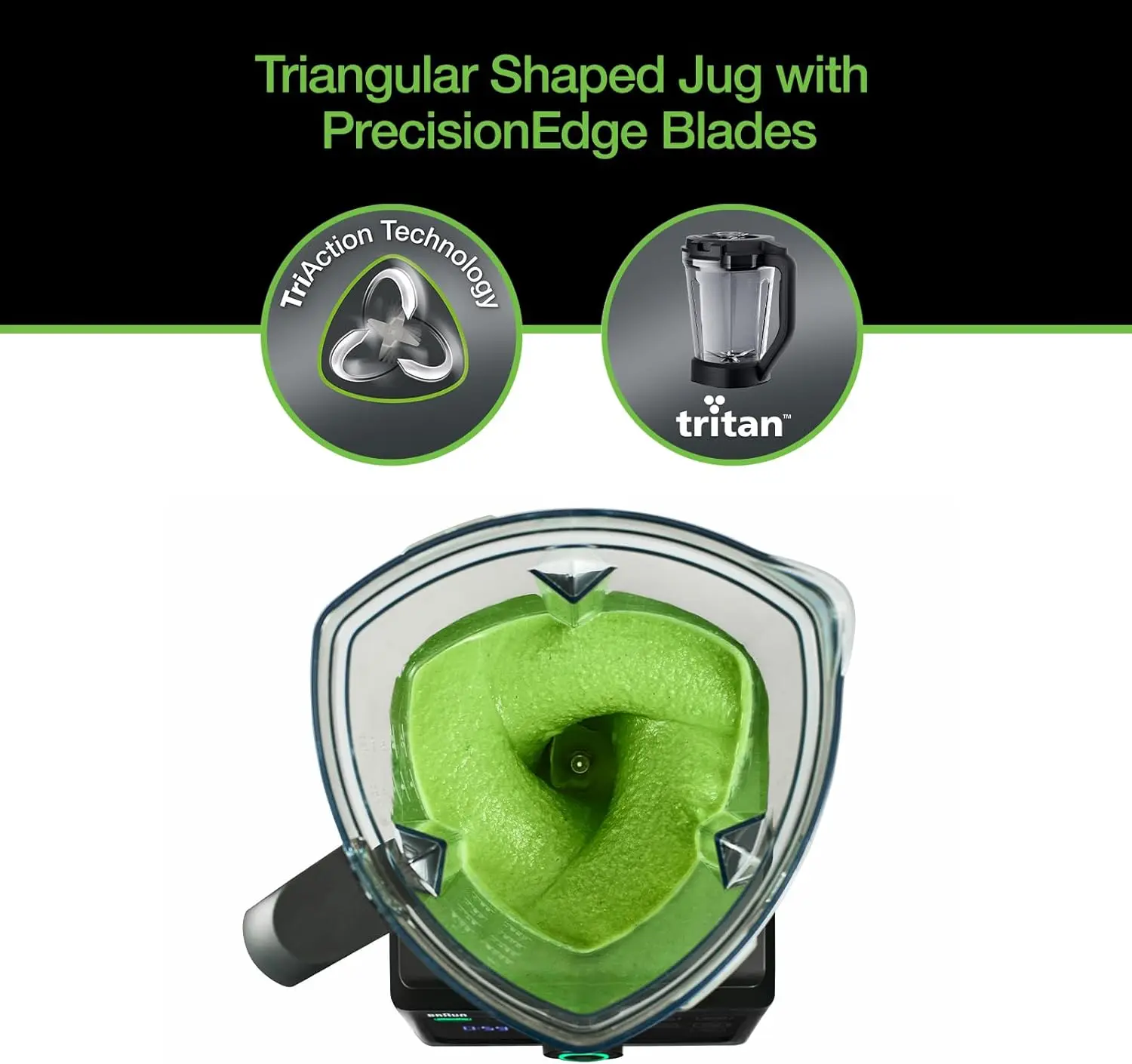 JB9040BK TriForce Power Blender 1600W, 68oz, iTexture Control,Black 3