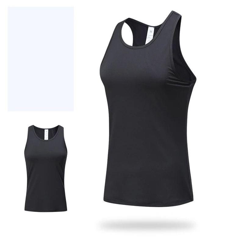 Summer Women Tight Yoga Vest High Elastic Solid Soft Breathable Sports Back Bottoming Underwear Running Slim Tank Top Outerwear 3